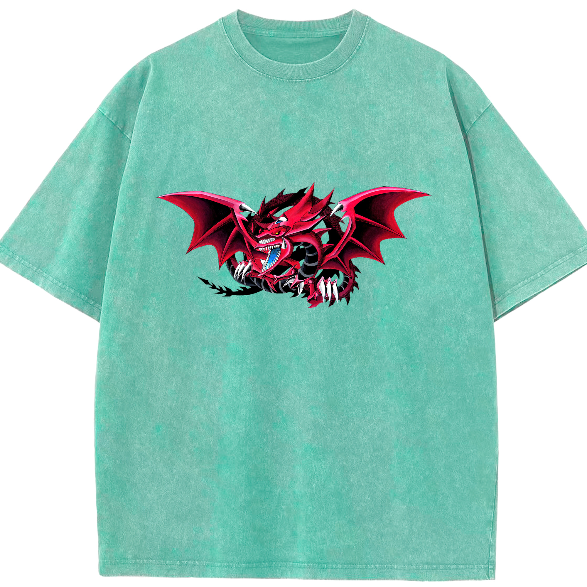 （画像用） 遊☆戯☆王 Yu-Gi-Oh! 綿100% ヴィンテージ風 半袖Tシャツ（フロントプリント）
